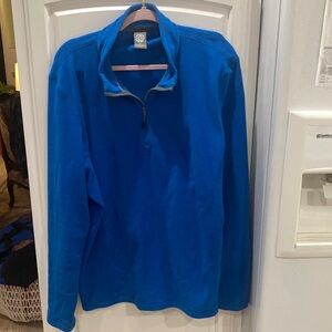 REI Co-Op Mens Blue 1/4 Zip Fleece Pullover Sweater Size XL